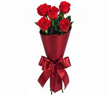 Букет 5 Красных роз Эдлесс Лав в Знаменском Краснодарский край