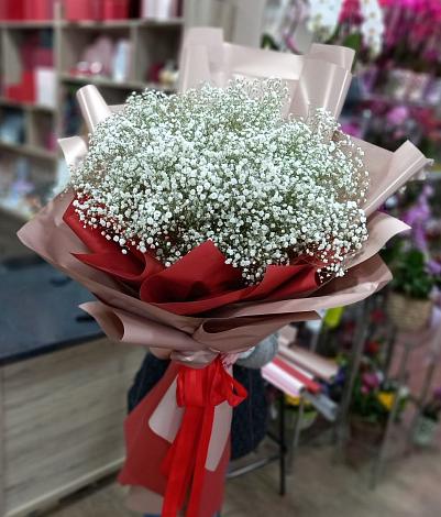 Букет цветов из: Гипсофила в Знаменском Краснодарский край