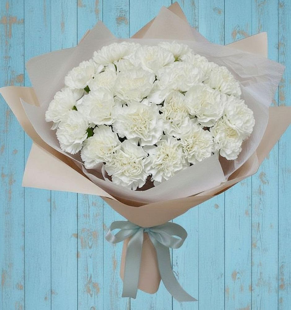 Букет цветов из: Гвоздики в Знаменском Краснодарский край