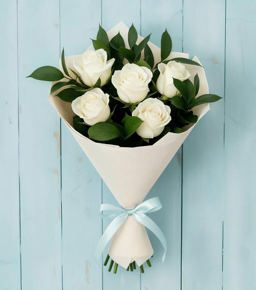 Букет цветов из: Розы в Знаменском Краснодарский край