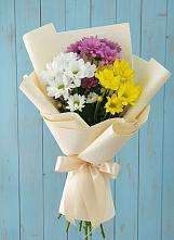Букет цветов из:  Хризантемы в Знаменском Краснодарский край