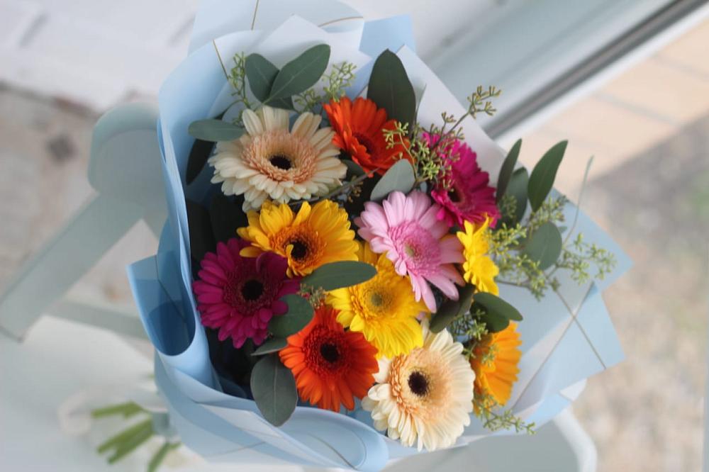 Букет цветов из: Герберы в Знаменском Краснодарский край