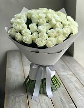 Букет 35 Белых роз в Знаменском Краснодарский край
