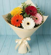 Букет цветов из:  Герберы в Знаменском Краснодарский край