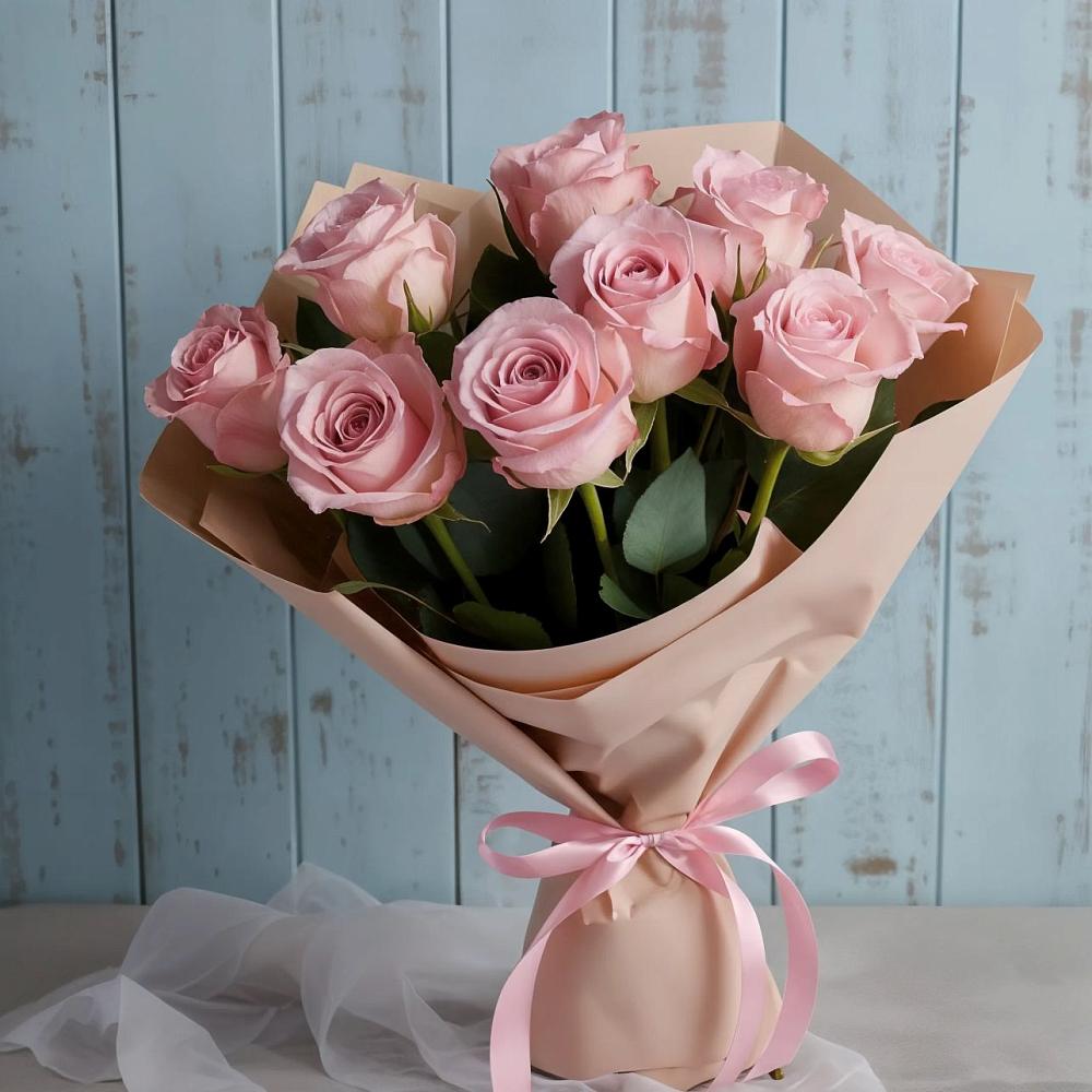 Букет цветов из: Розы в Знаменском Краснодарский край