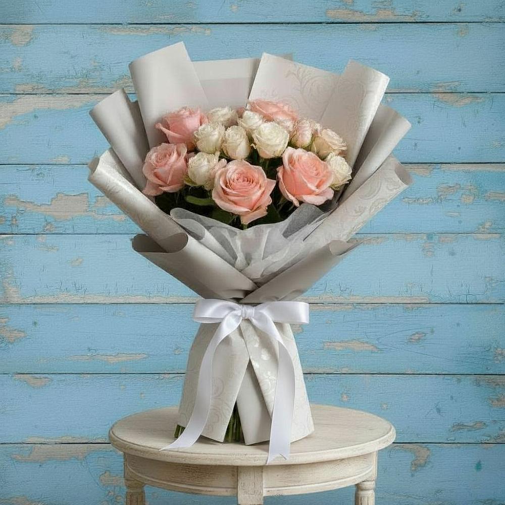 Букет цветов из: Розы в Знаменском Краснодарский край