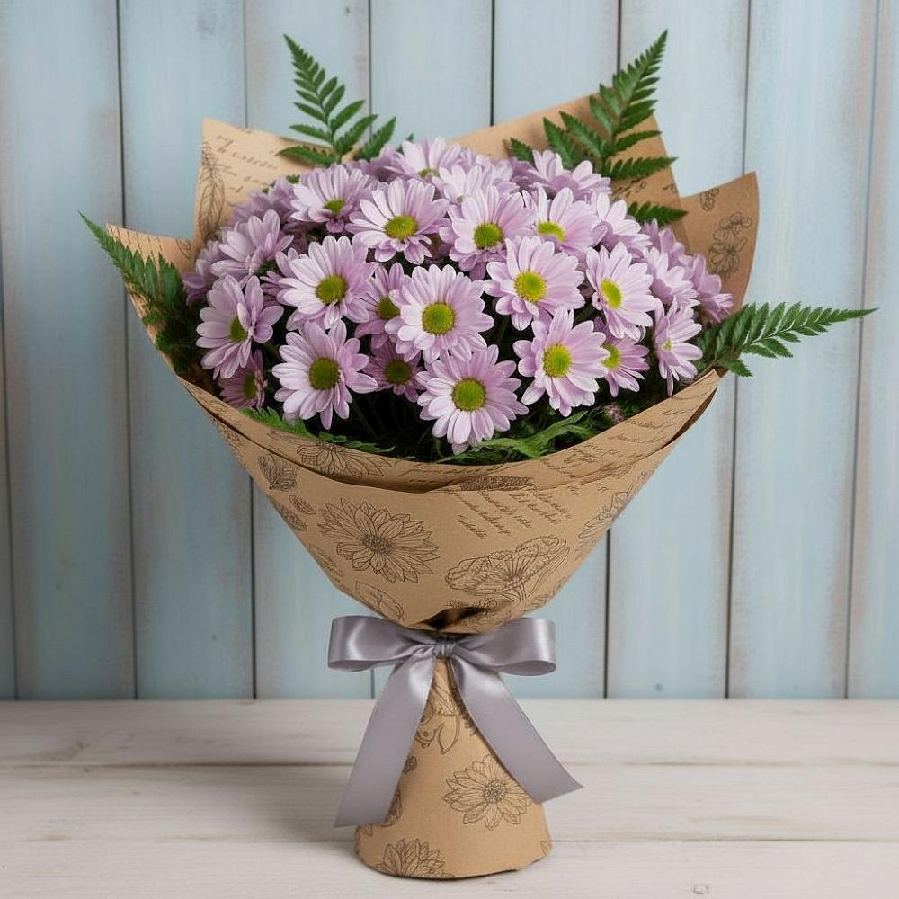 Букет цветов из: Хризантемы в Знаменском Краснодарский край