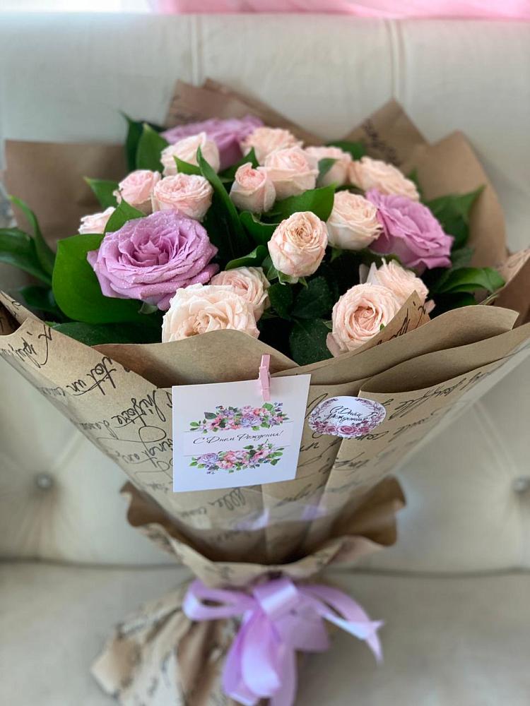 Букет цветов из: Розы в Знаменском Краснодарский край