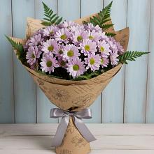 Букет цветов из:  Хризантемы в Знаменском Краснодарский край