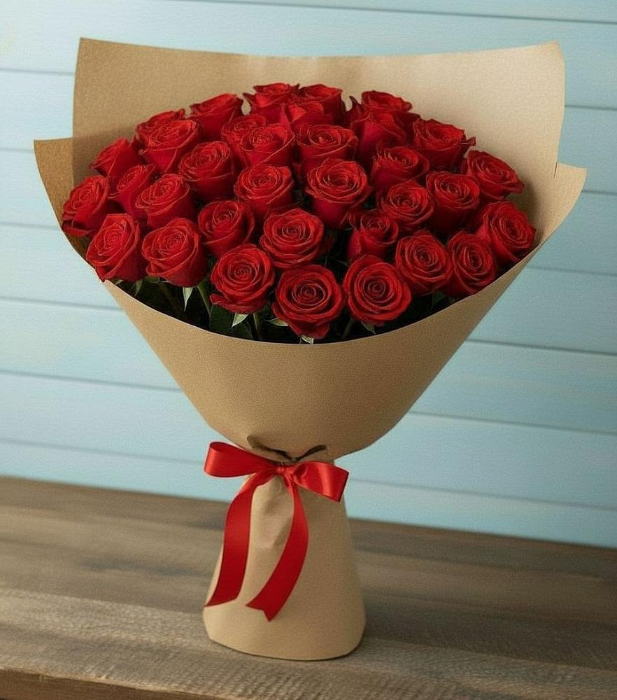 Букет Красные розы Милано в Знаменском Краснодарский край