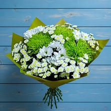 Букет цветов из:  Хризантемы #REPLACE_PRED# Знаменском Краснодарский край