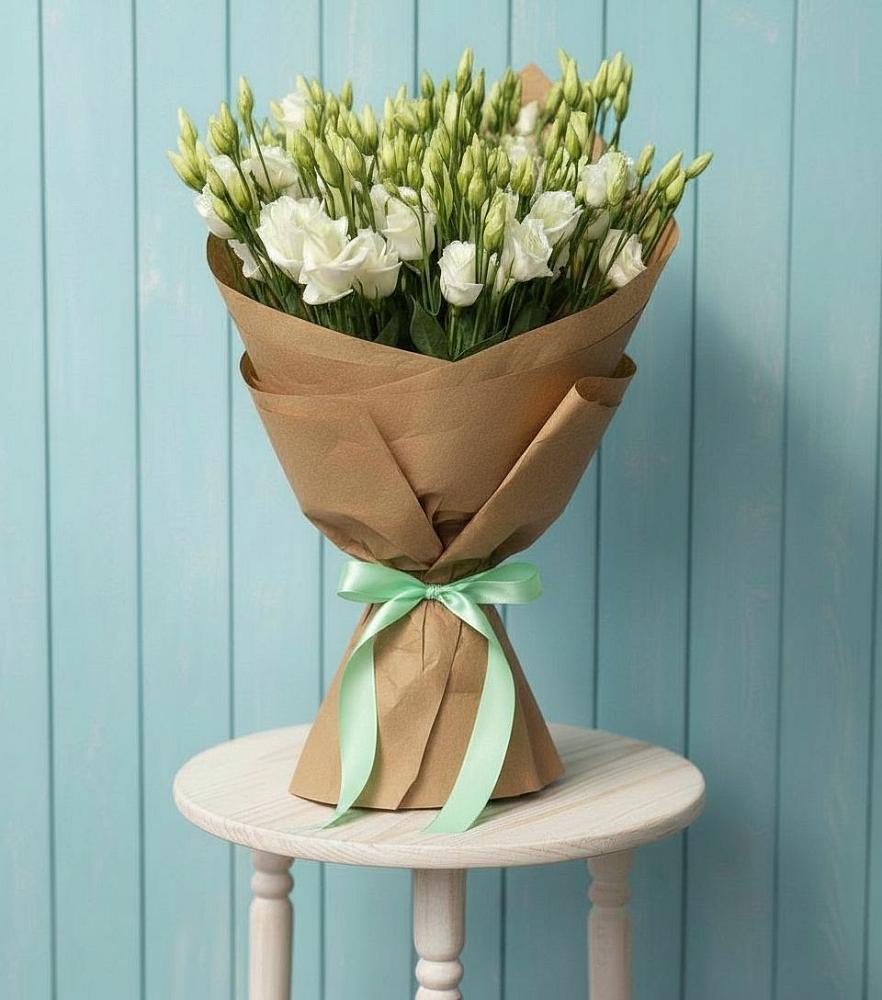 Букет цветов из: Лизиантусы в Знаменском Краснодарский край