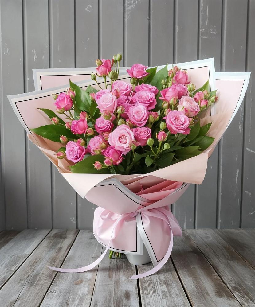 Букет Розовый кустик в Знаменском Краснодарский край