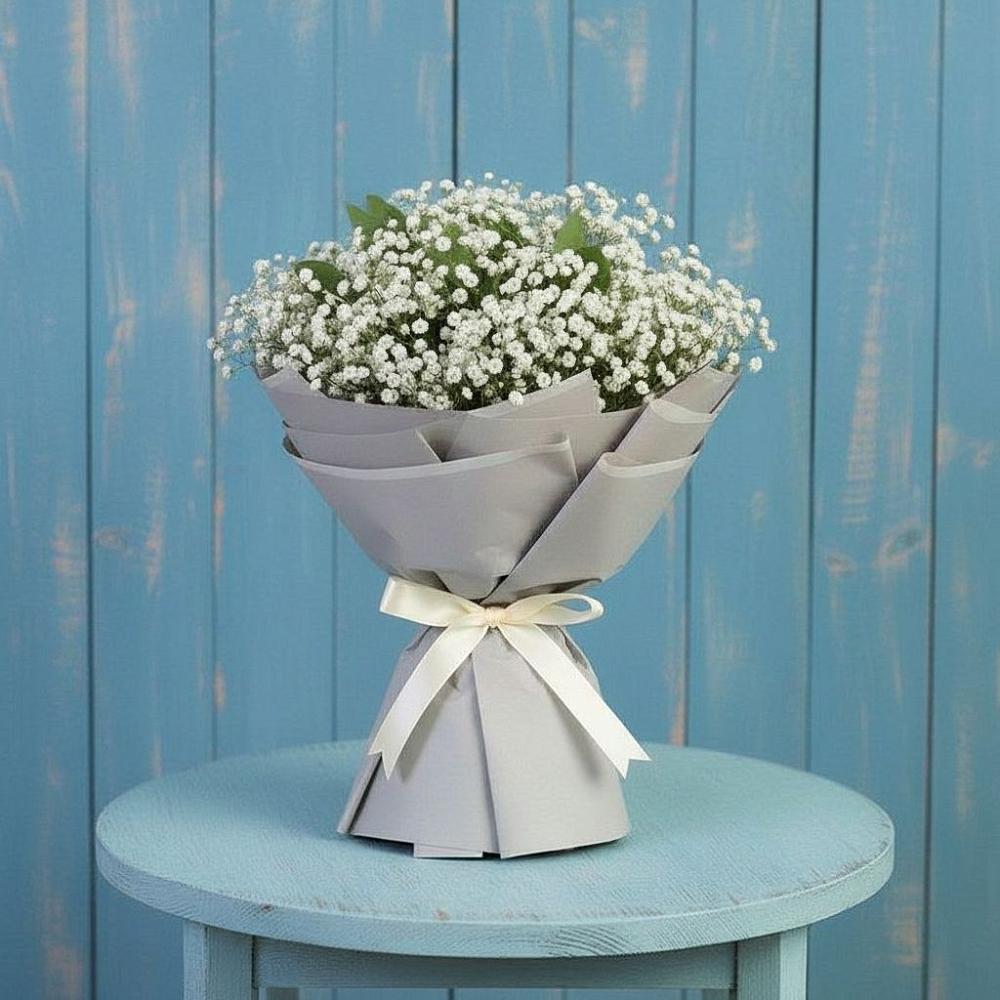 Букет цветов из: Гипсофила в Знаменском Краснодарский край