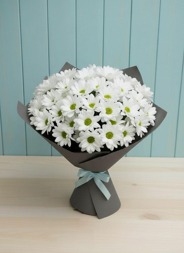 Букет цветов из: Хризантемы в Знаменском Краснодарский край