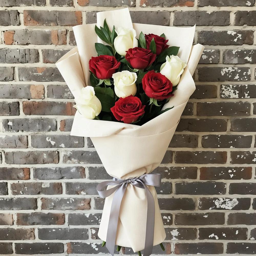 Букет цветов из: Розы в Знаменском Краснодарский край