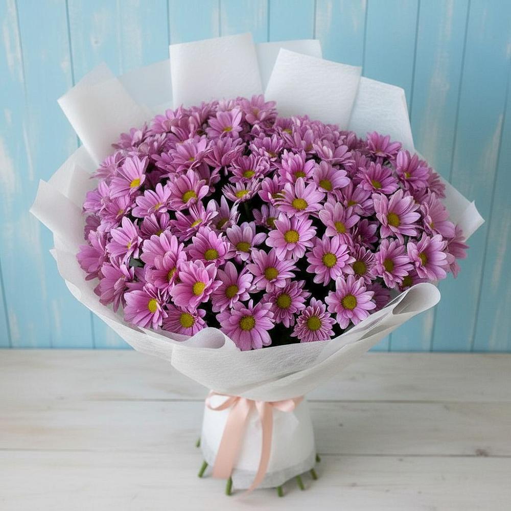 Букет цветов из: Хризантемы в Знаменском Краснодарский край