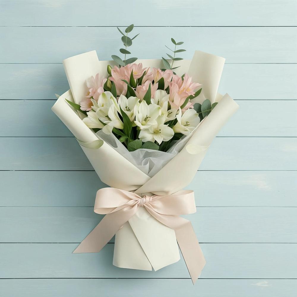 Букет цветов из: Альстромерии в Знаменском Краснодарский край