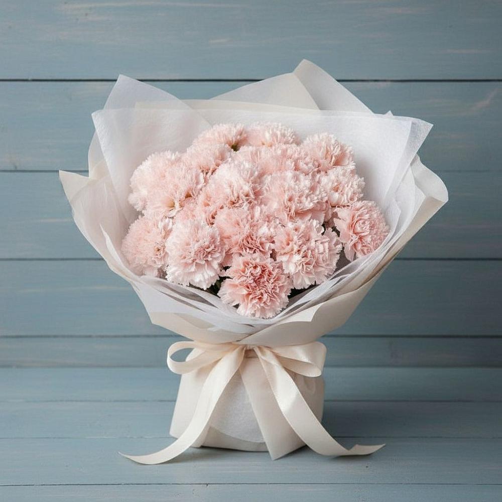 Букет цветов из: Гвоздики в Знаменском Краснодарский край