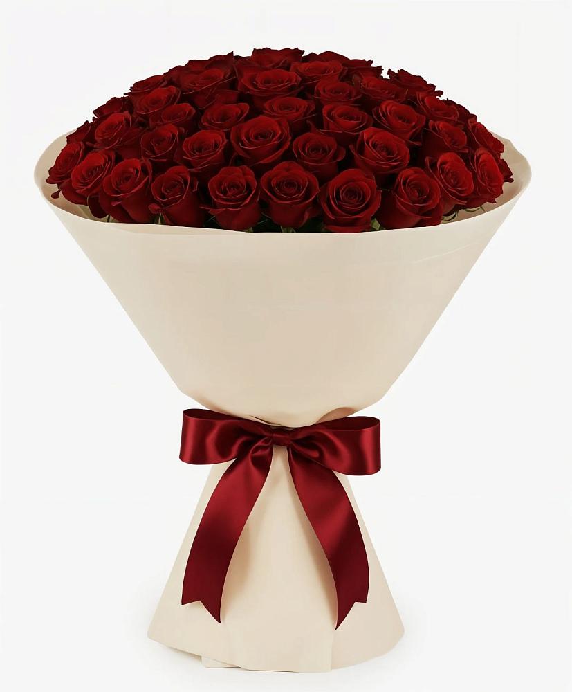 Букет 101 Бордовая роза Блэк Бакарра в Знаменском Краснодарский край